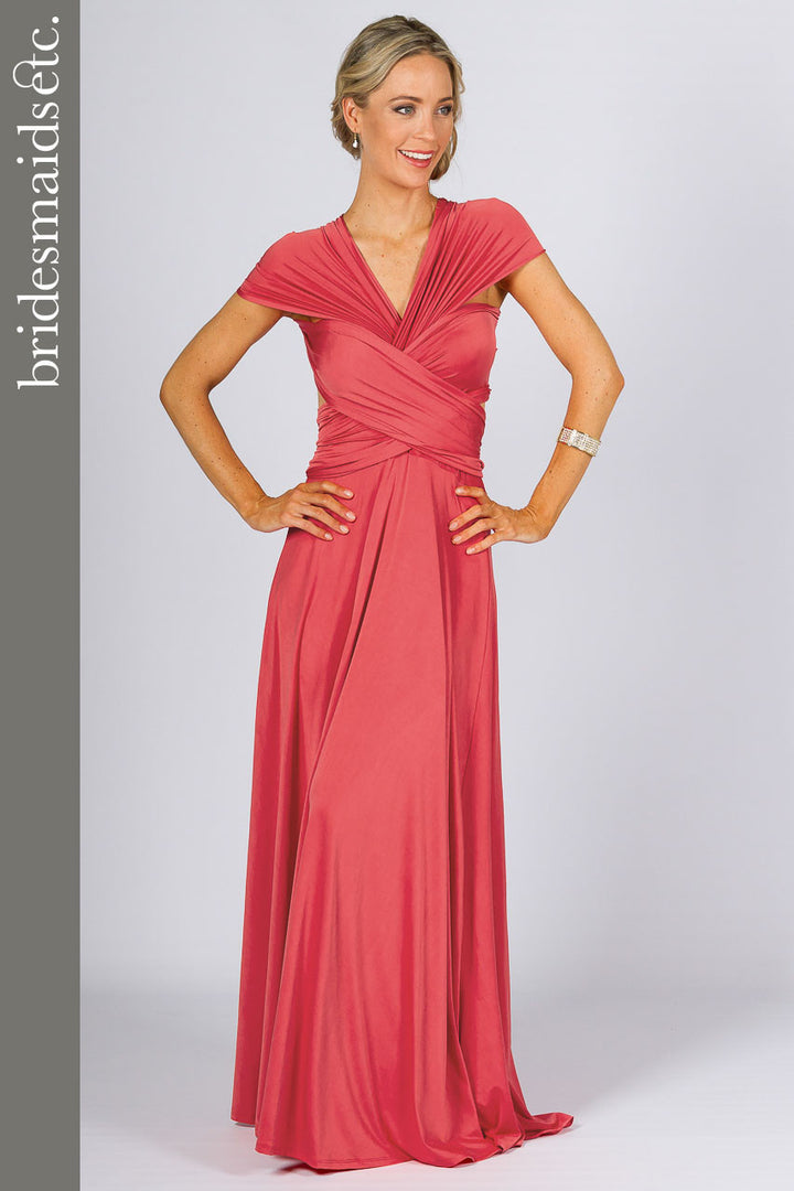 Bridesmaids Etc. Multi Way Wrap Maxi - Watermelon