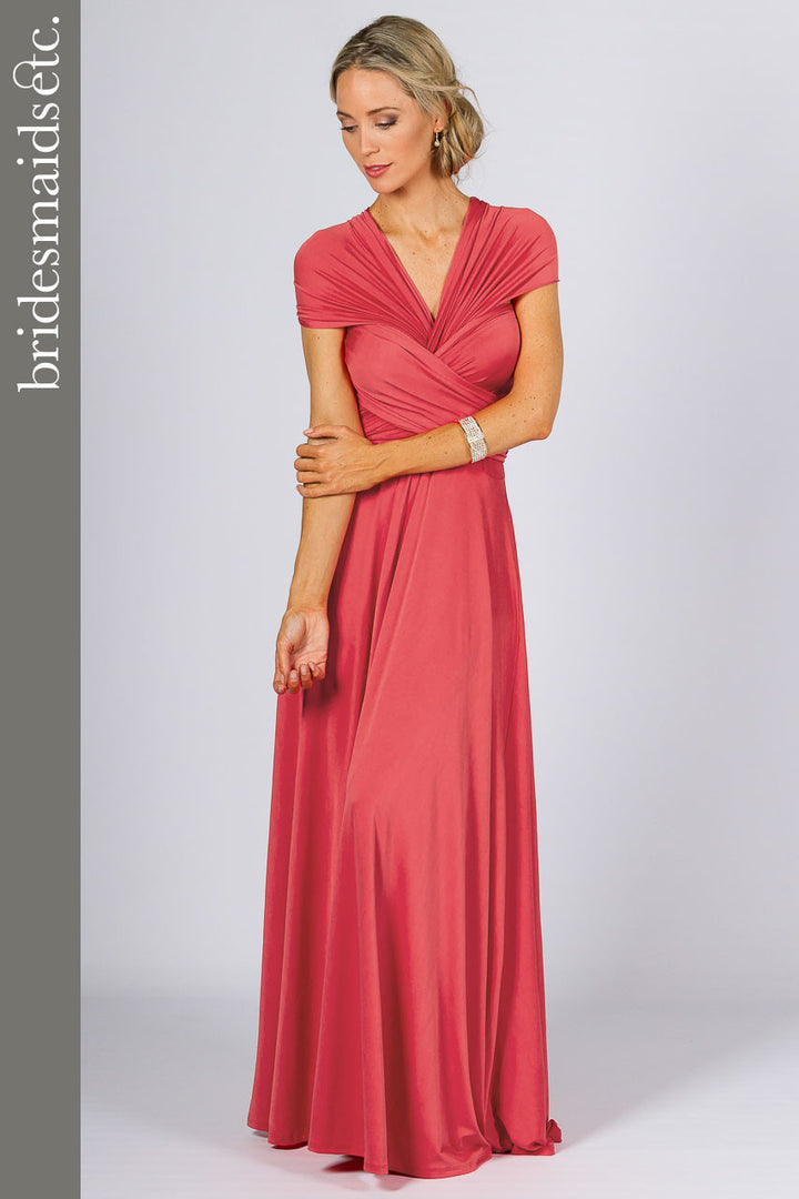 Bridesmaids Etc. Multi Way Wrap Maxi - Watermelon