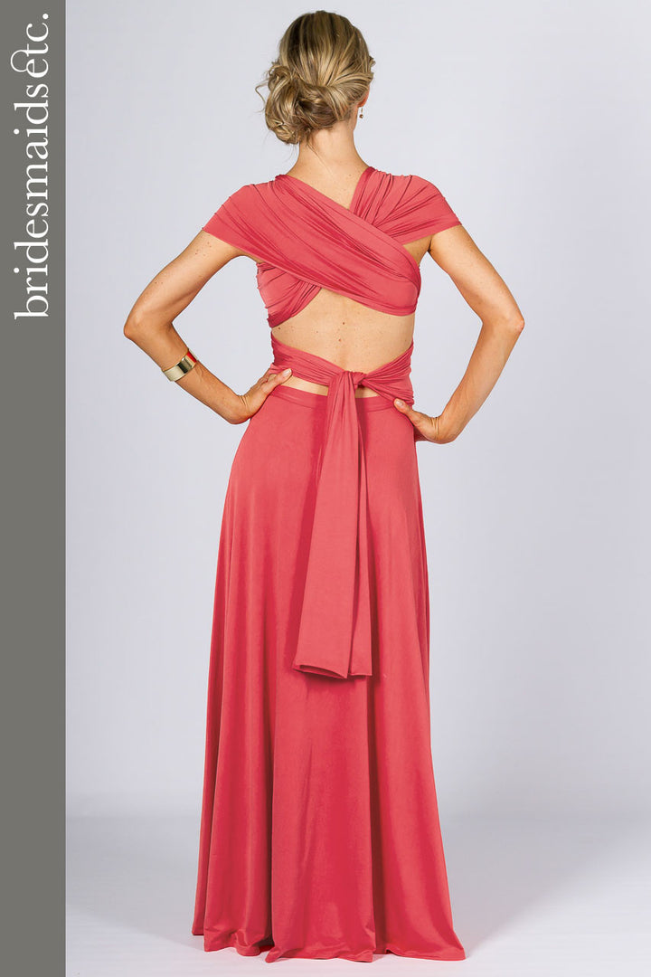Bridesmaids Etc. Multi Way Wrap Maxi - Watermelon
