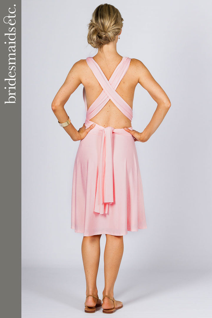 Bridesmaids Etc. Multi Way Wrap Midi - Pale Pink