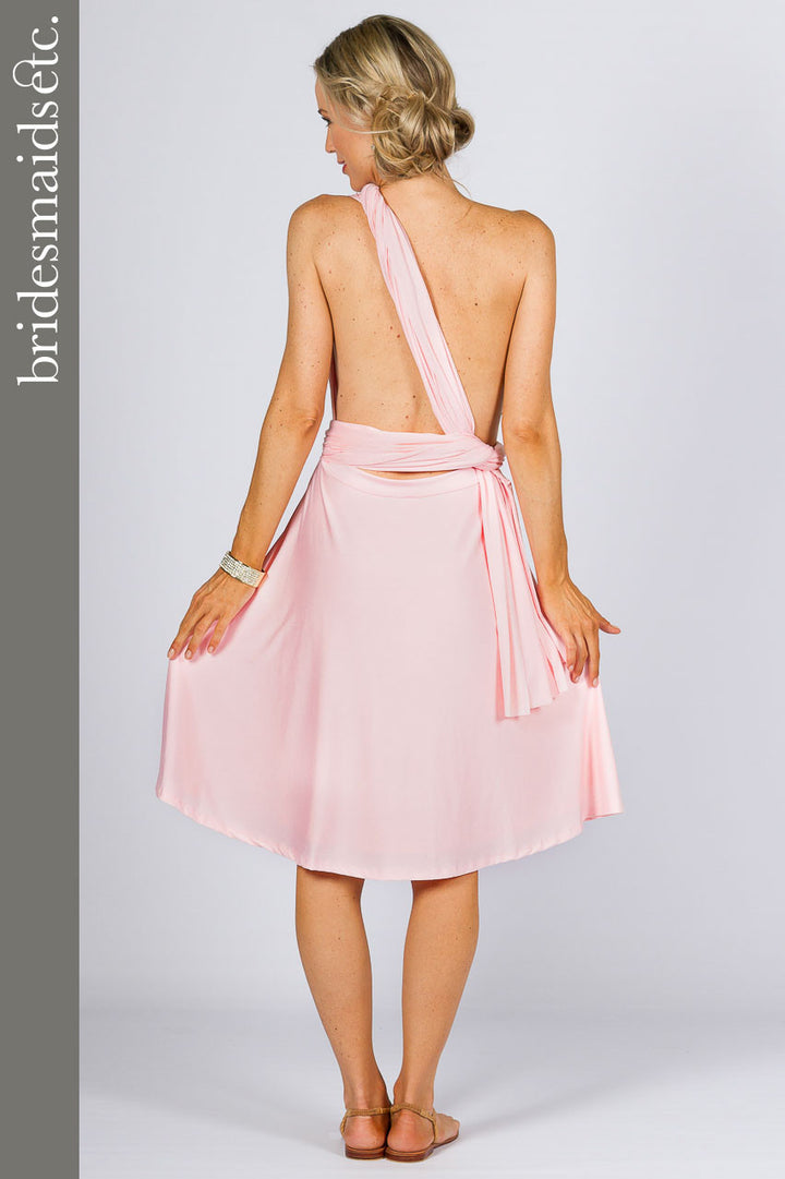 Bridesmaids Etc. Multi Way Wrap Midi - Pale Pink