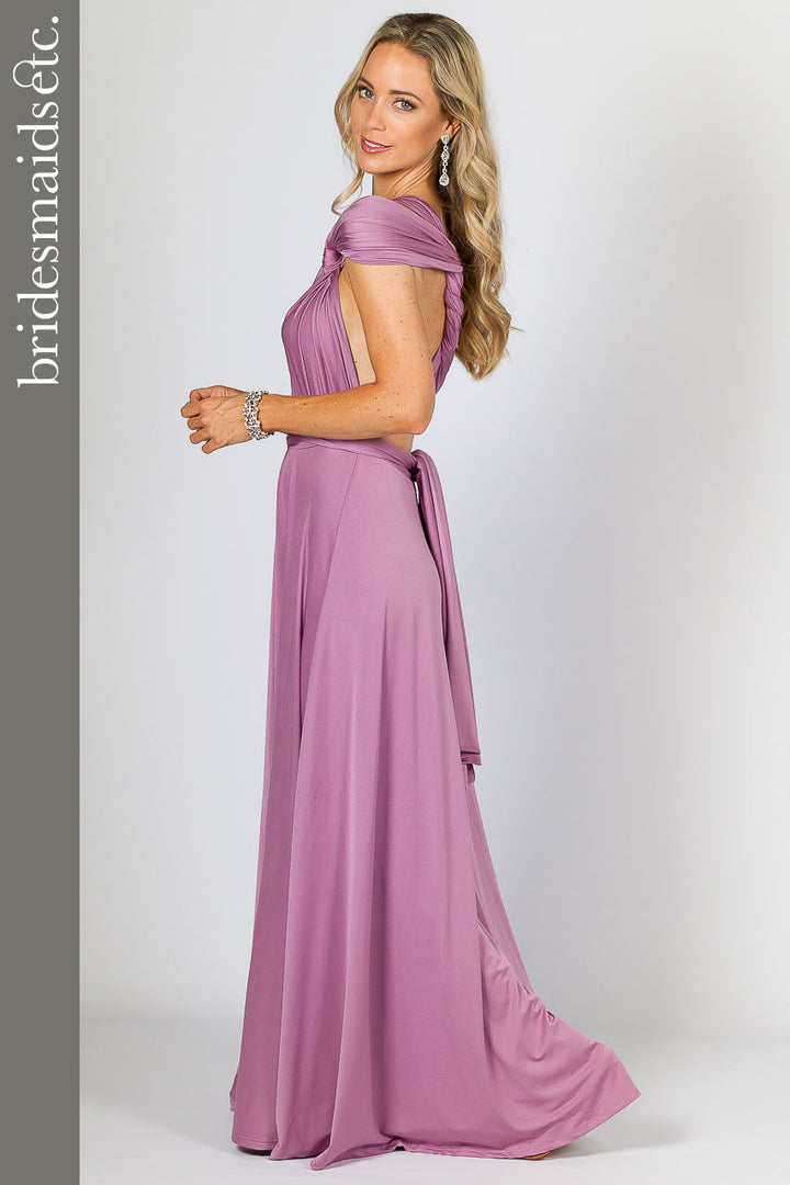 Bridesmaids Etc. Multi Way Wrap Maxi - Blush