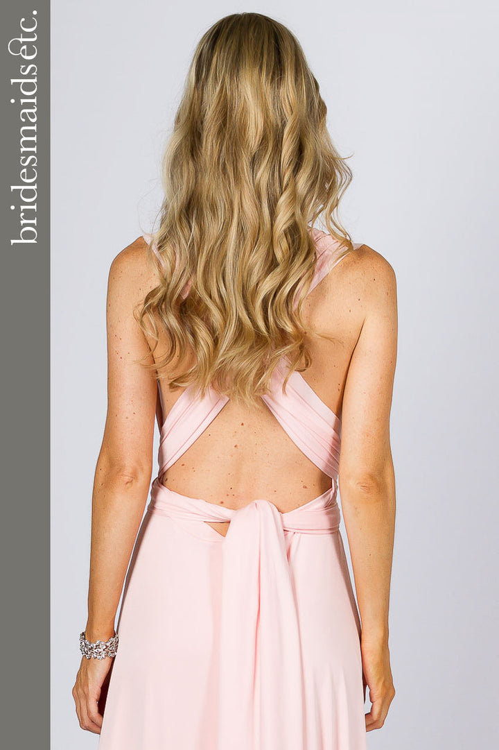 Bridesmaids Etc. Multi Way Wrap Maxi - Pale Pink