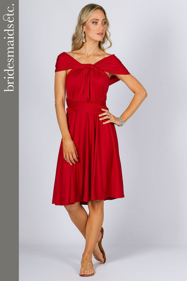 Bridesmaids Etc. Multi Way Wrap Midi - Sangria