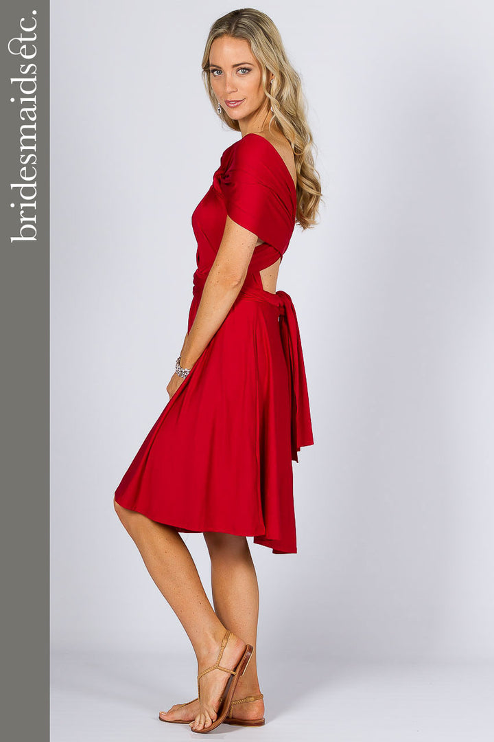 Bridesmaids Etc. Multi Way Wrap Midi - Sangria