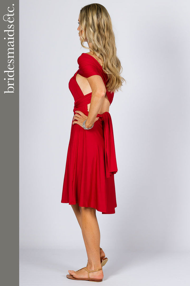 Bridesmaids Etc. Multi Way Wrap Midi - Sangria