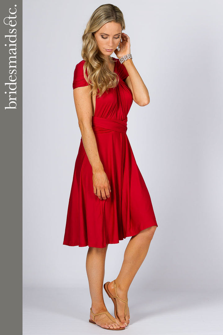 Bridesmaids Etc. Multi Way Wrap Midi - Sangria