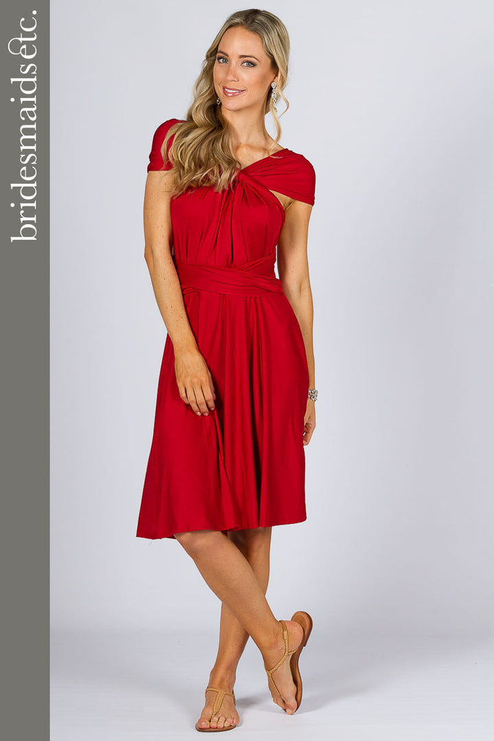 Bridesmaids Etc. Multi Way Wrap Midi - Sangria