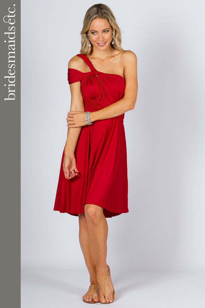 Bridesmaids Etc. Multi Way Wrap Midi - Sangria