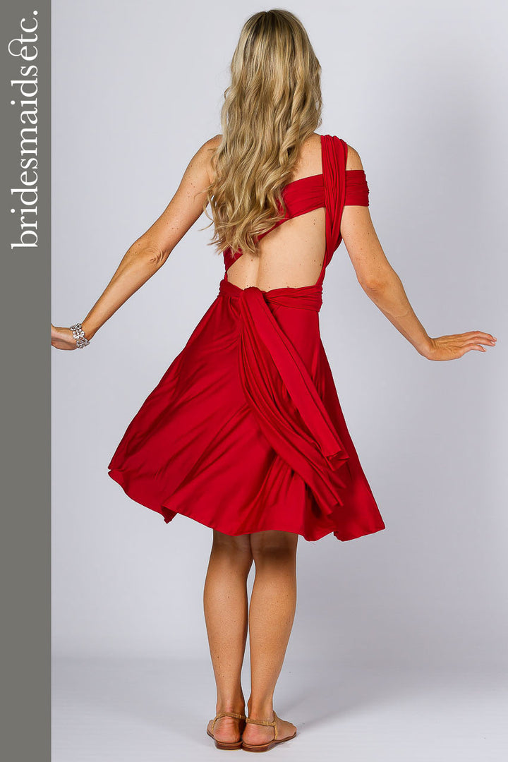 Bridesmaids Etc. Multi Way Wrap Midi - Sangria