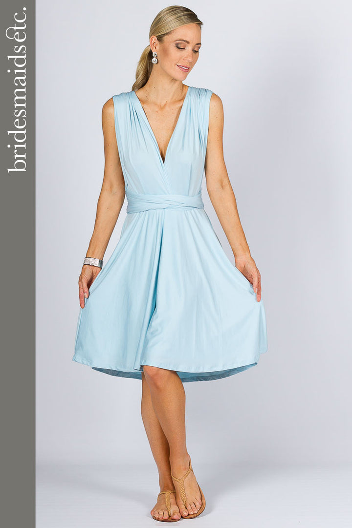 Bridesmaids Etc. Multi Way Wrap Midi - Sky Blue