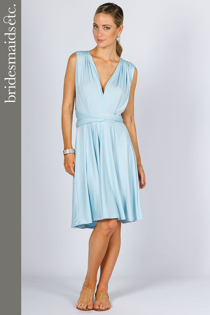 Bridesmaids Etc. Multi Way Wrap Midi - Sky Blue