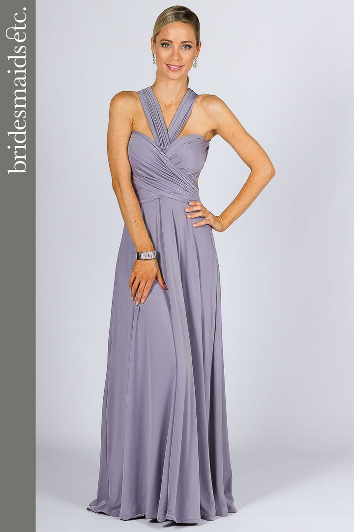Bridesmaids Etc. Multi Way Wrap Maxi - Periwinkle