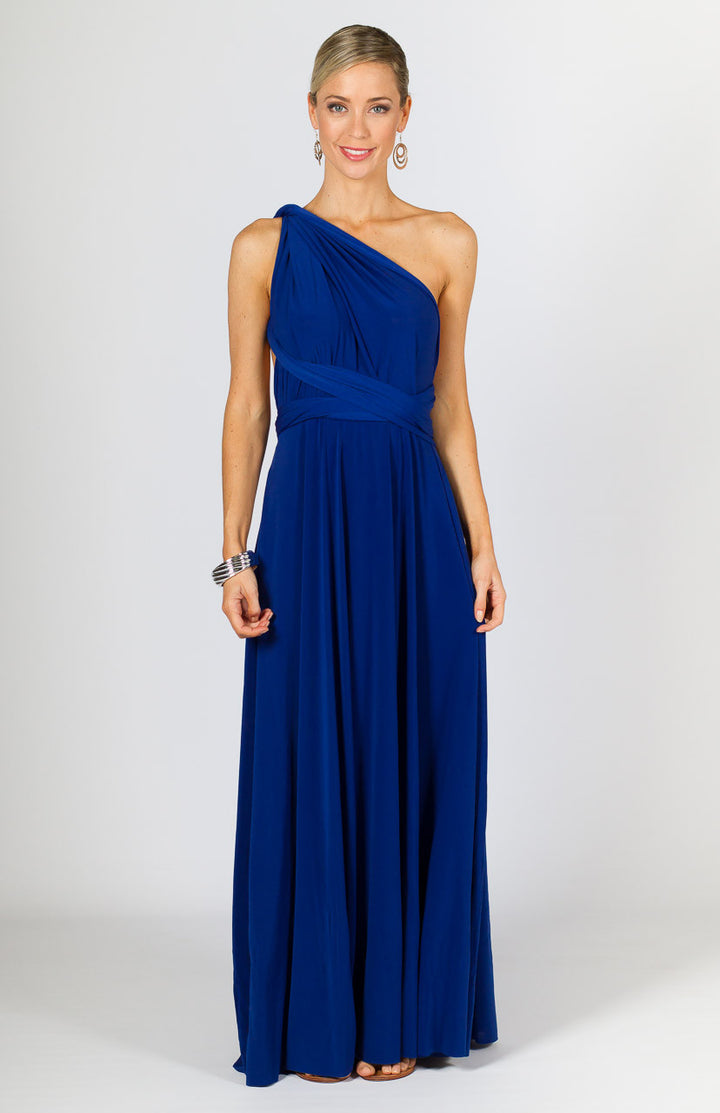 Multi Way Wrap Maxi Dress - Royal Blue