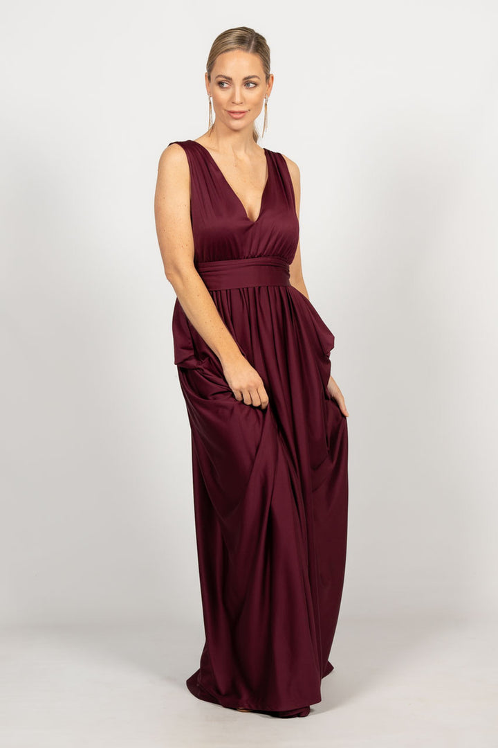 Aphrodite Maxi Dress - Mulberry