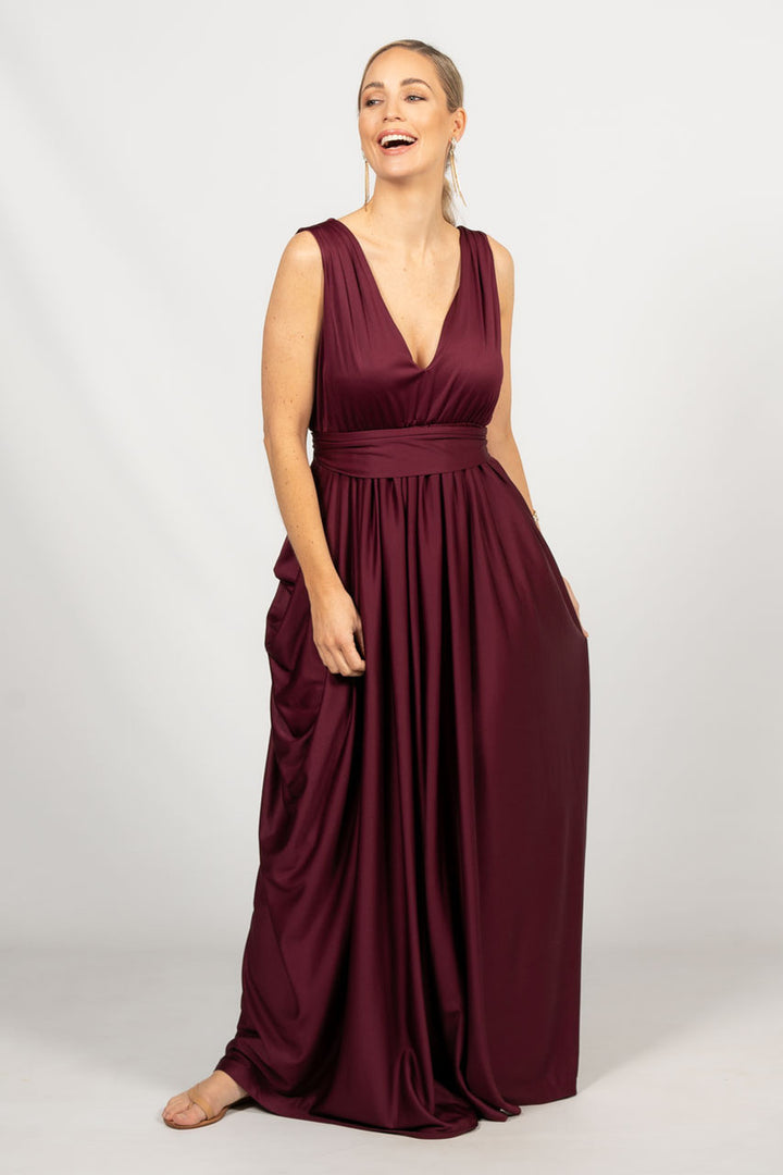 Aphrodite Maxi Dress - Mulberry