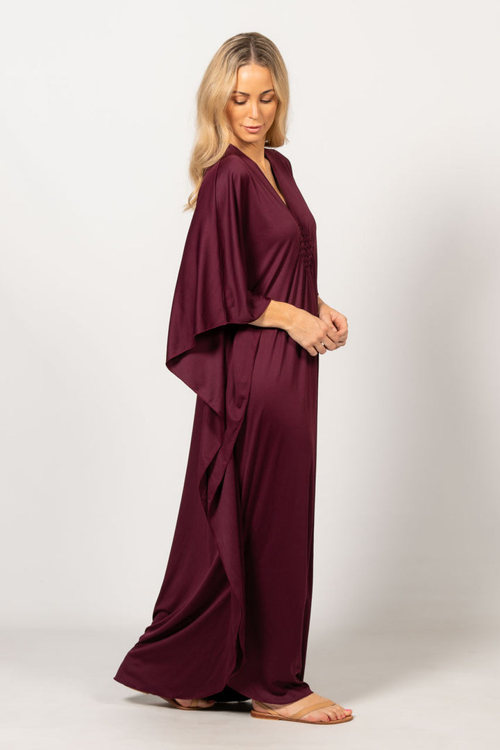 Keira Kaftan Dress - Mulberry