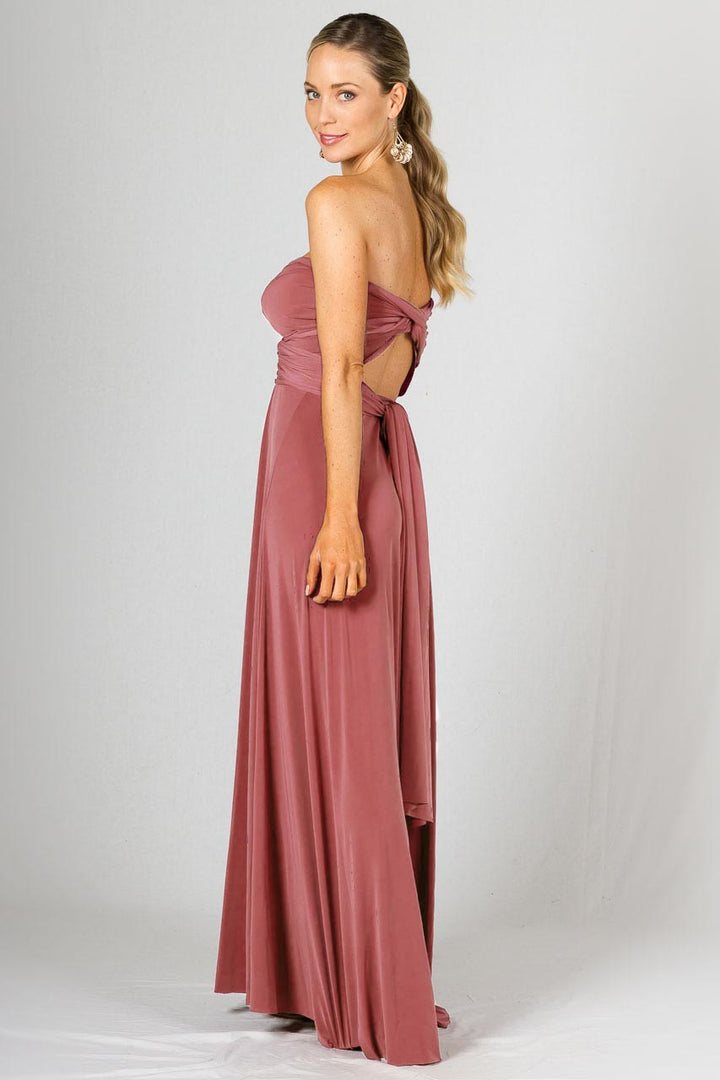 Multi Way Wrap Maxi Dress - Cinnamon