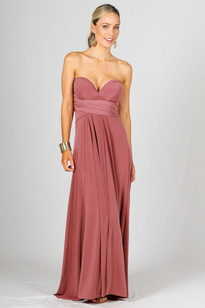 Multi Way Wrap Maxi Dress - Cinnamon