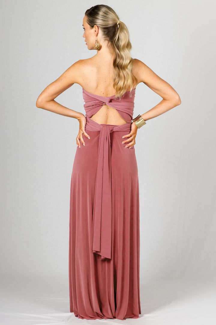 Multi Way Wrap Maxi Dress - Cinnamon
