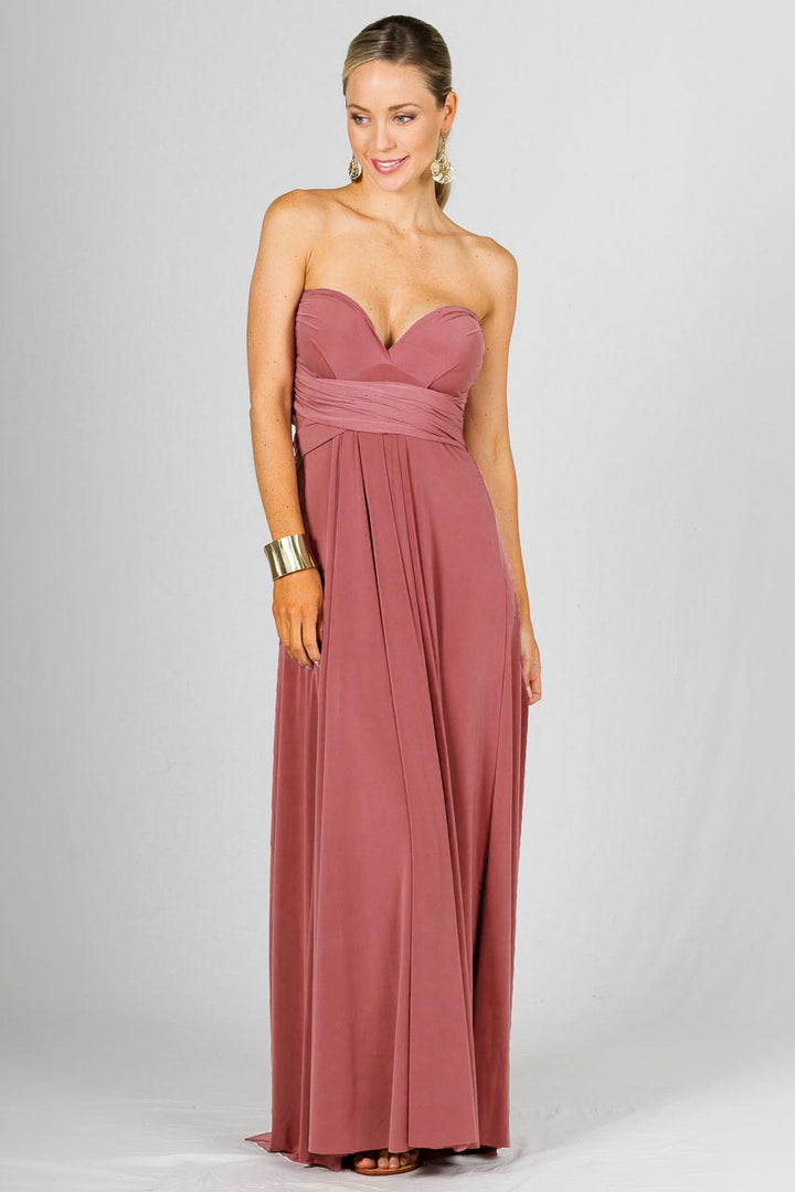 Multi Way Wrap Maxi Dress - Cinnamon