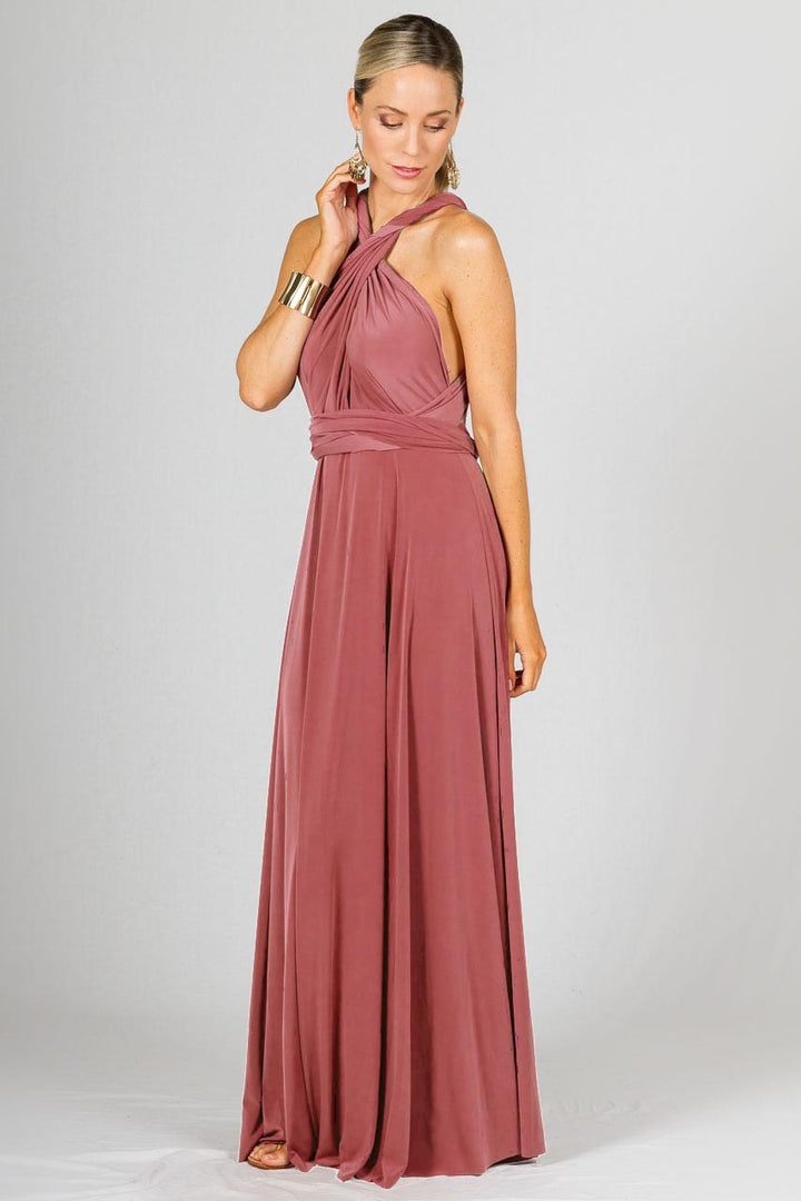 Multi Way Wrap Maxi Dress - Cinnamon