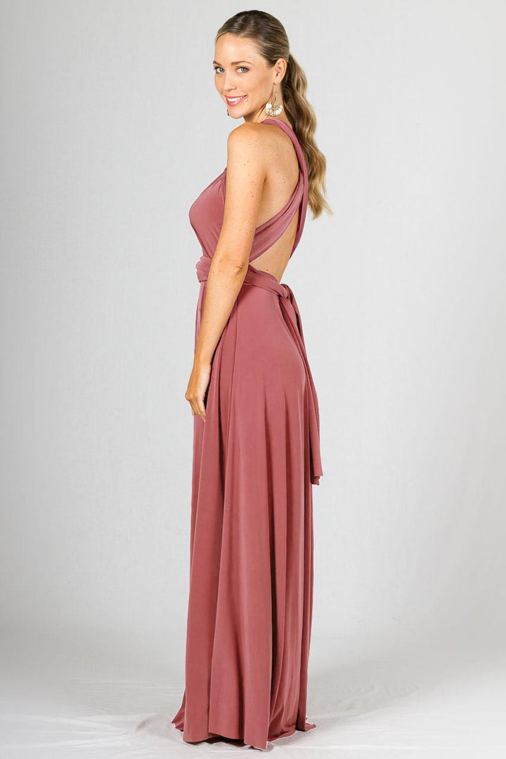 Multi Way Wrap Maxi Dress - Cinnamon