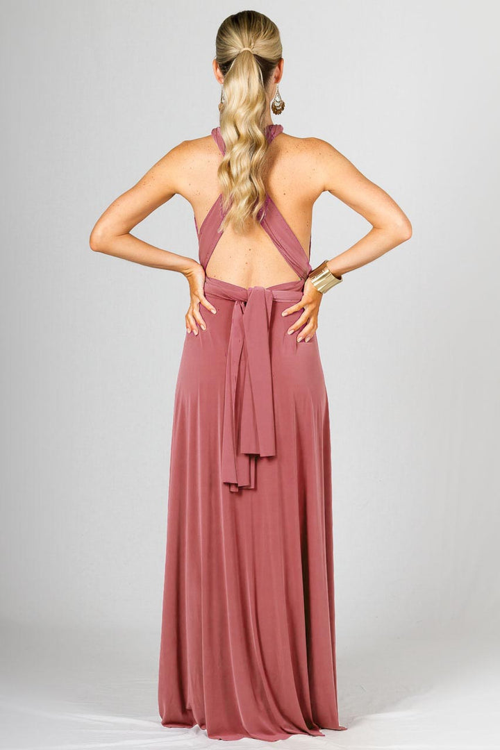 Multi Way Wrap Maxi Dress - Cinnamon