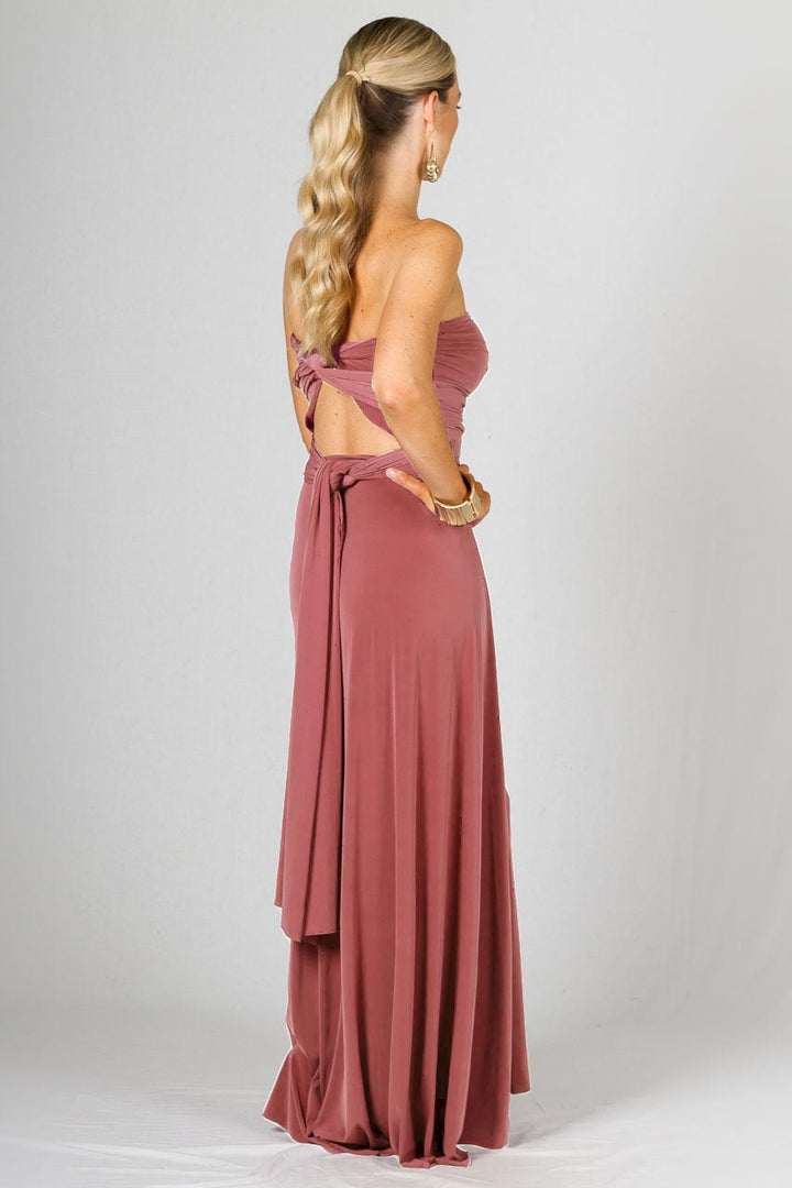 Multi Way Wrap Maxi Dress - Cinnamon