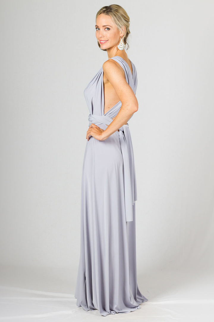 Multi Way Wrap Maxi Dress - Ash