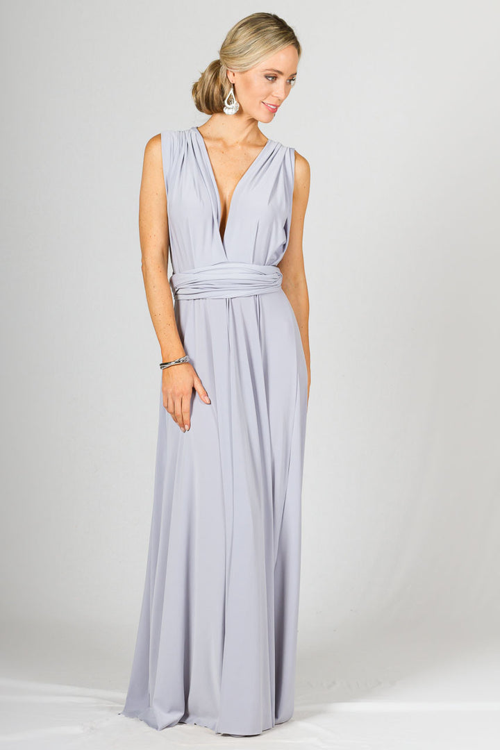 Multi Way Wrap Maxi Dress - Ash