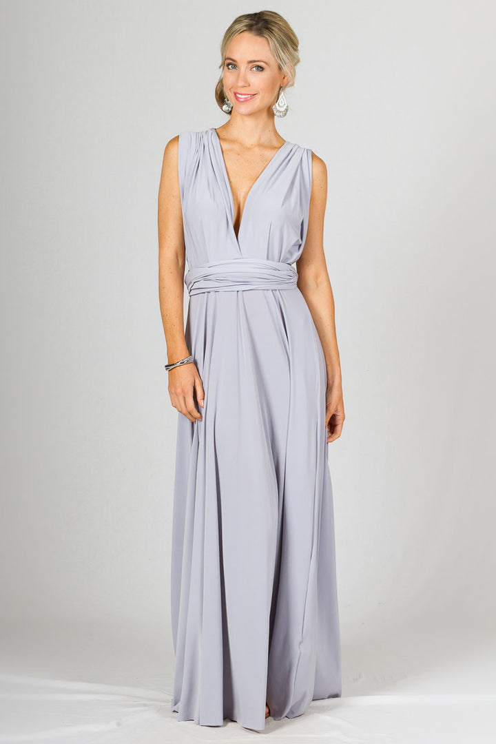 Multi Way Wrap Maxi Dress - Ash