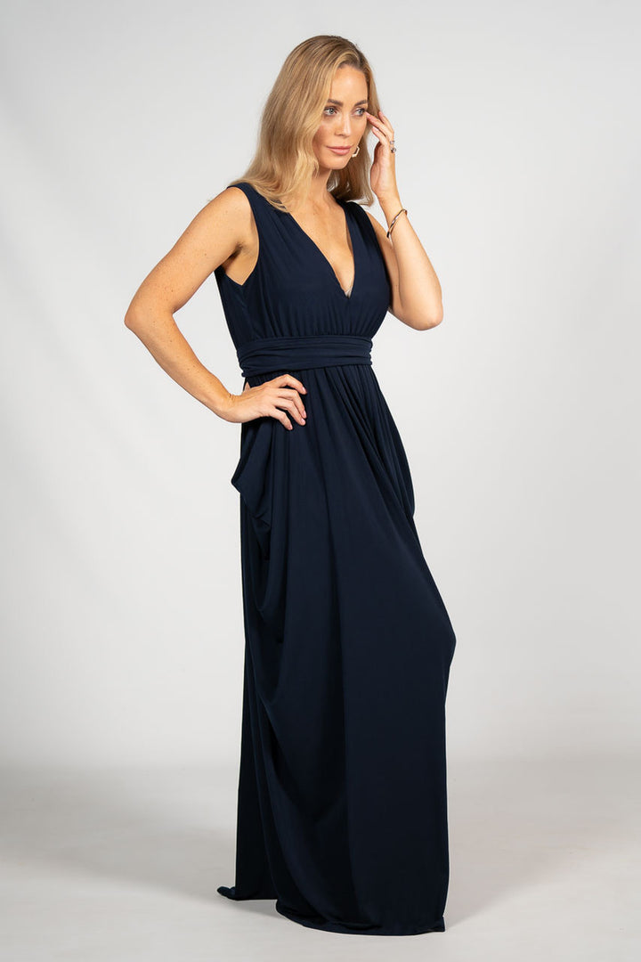 Aphrodite Maxi Dress - Navy