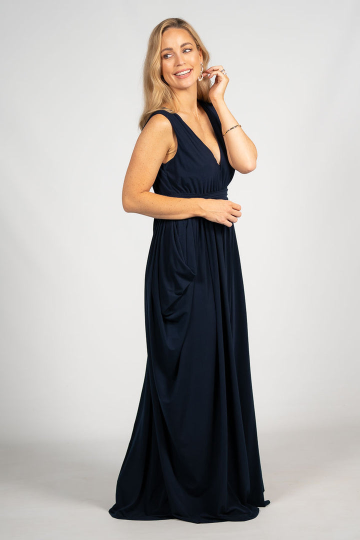 Aphrodite Maxi Dress - Navy