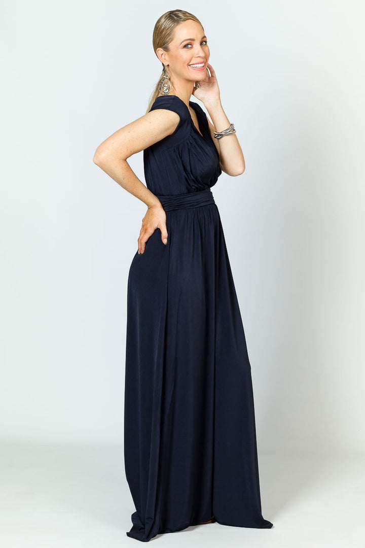 Mackenzie Luxe Maxi Dress - Navy