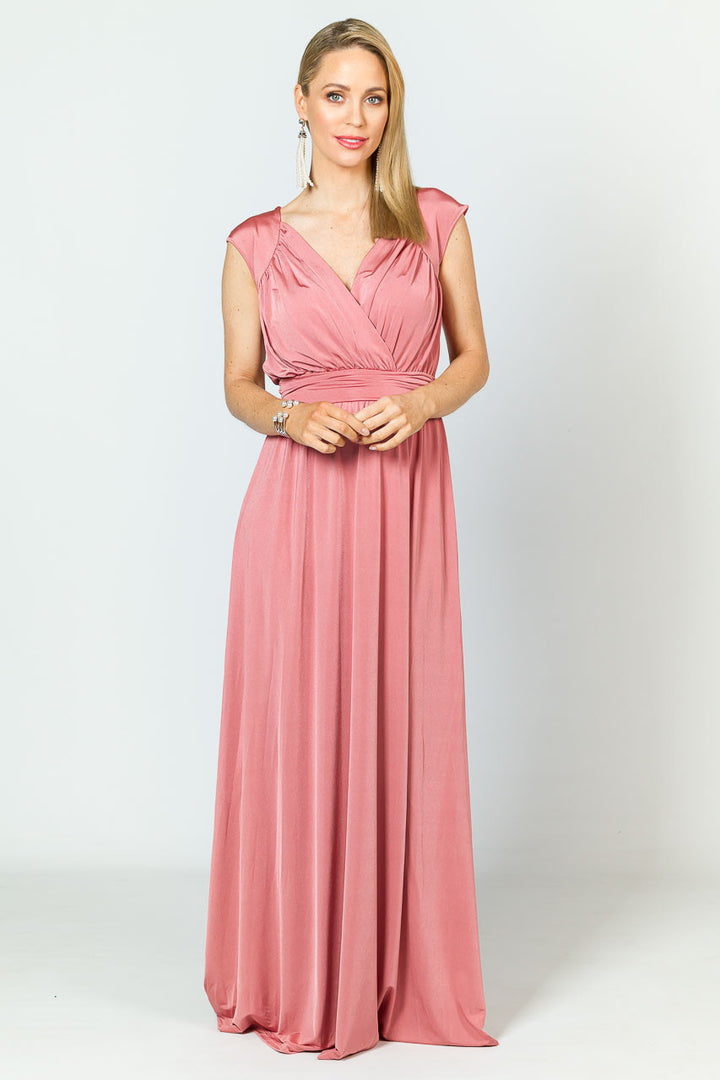 Mackenzie Luxe Maxi Dress - Rose