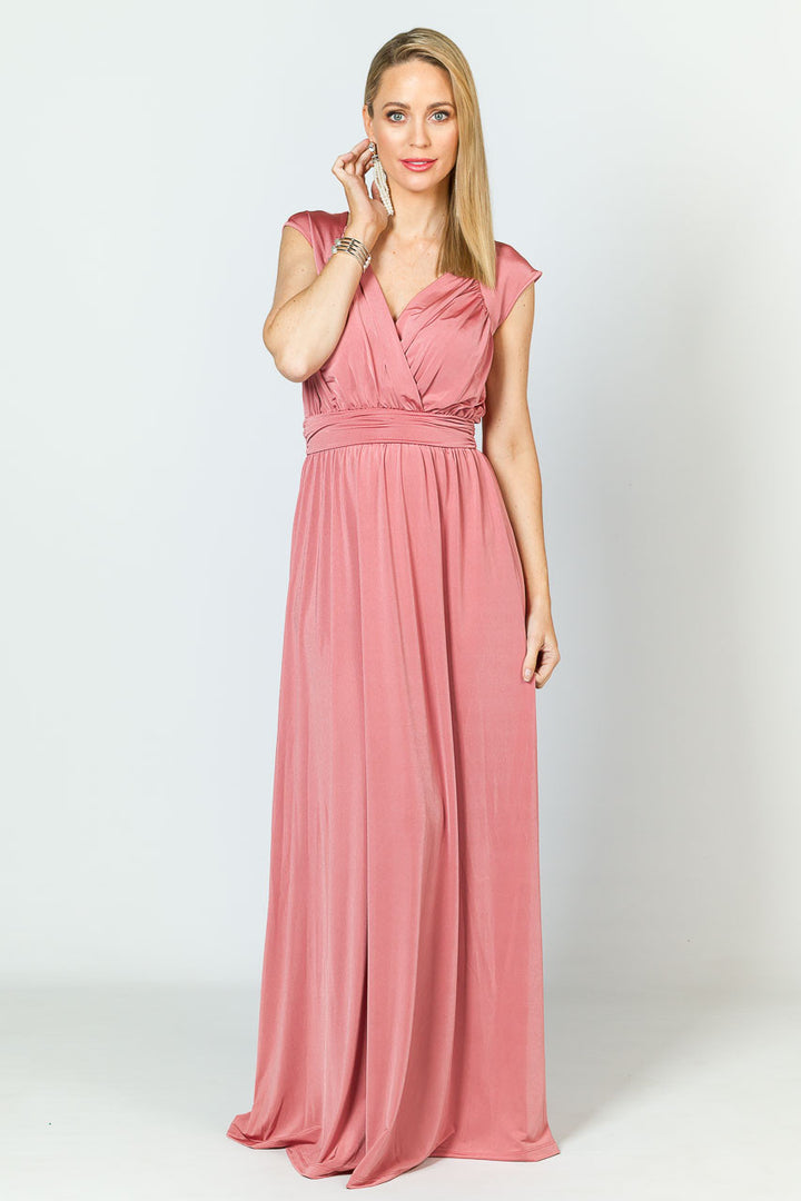 Mackenzie Luxe Maxi Dress - Rose