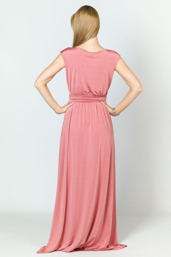 Mackenzie Luxe Maxi Dress - Rose