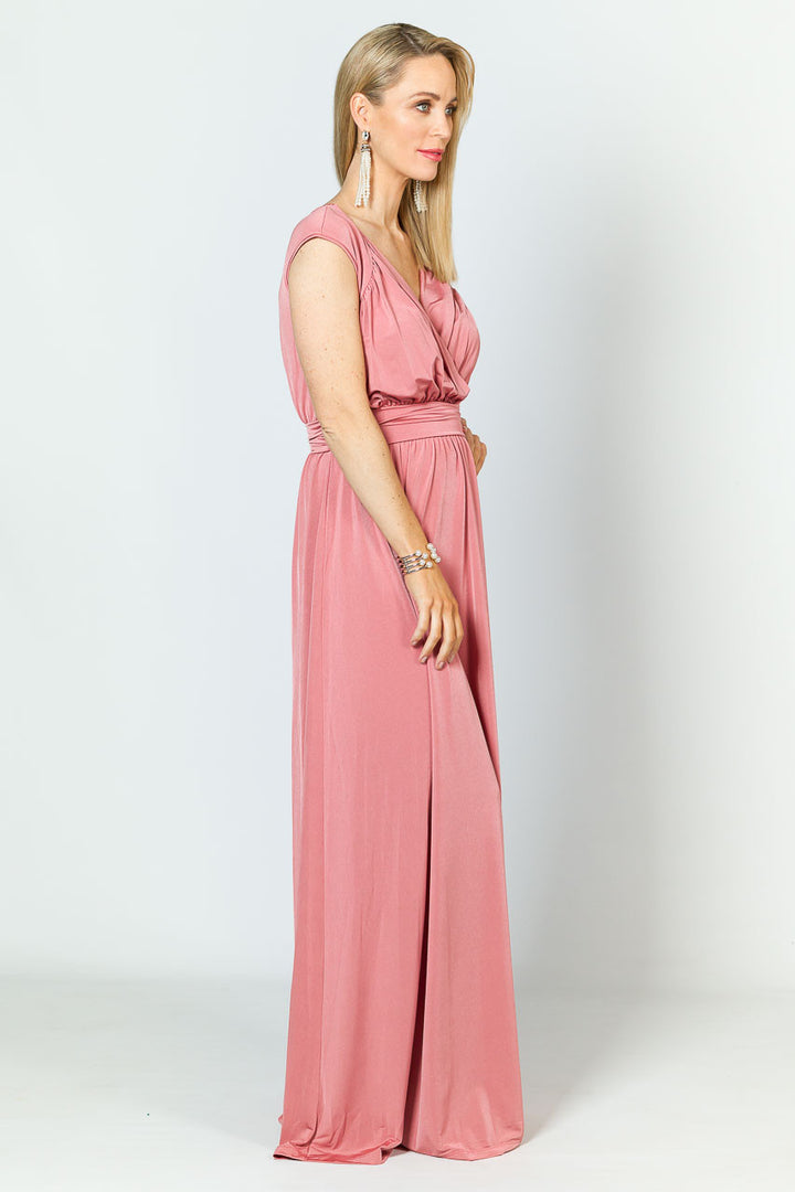 Mackenzie Luxe Maxi Dress - Rose