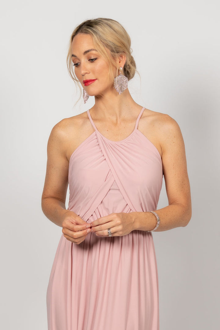 Isabella Maxi Dress - Baby Pink