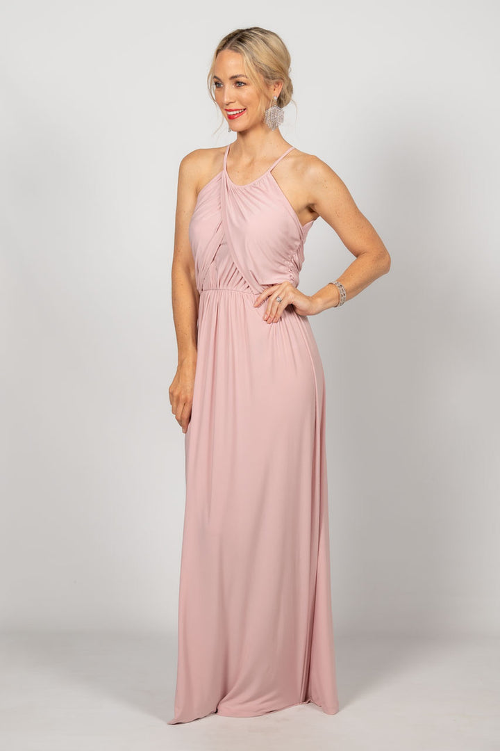 Isabella Maxi Dress - Baby Pink