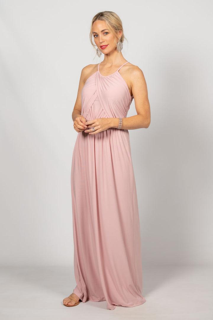Isabella Maxi Dress - Baby Pink