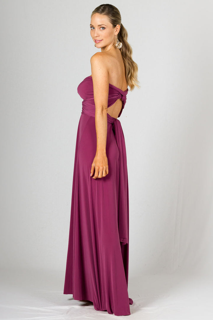Multi Way Wrap Maxi Dress - Blush
