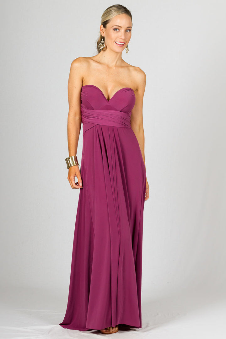 Multi Way Wrap Maxi Dress - Blush