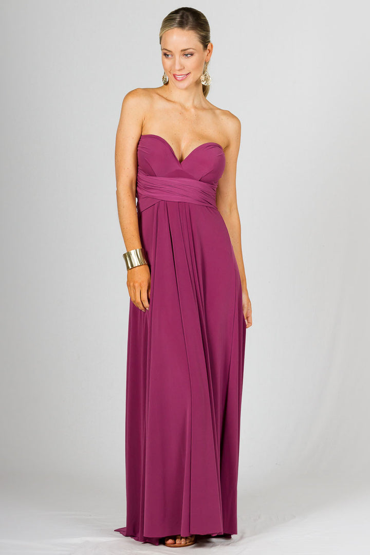 Multi Way Wrap Maxi Dress - Blush