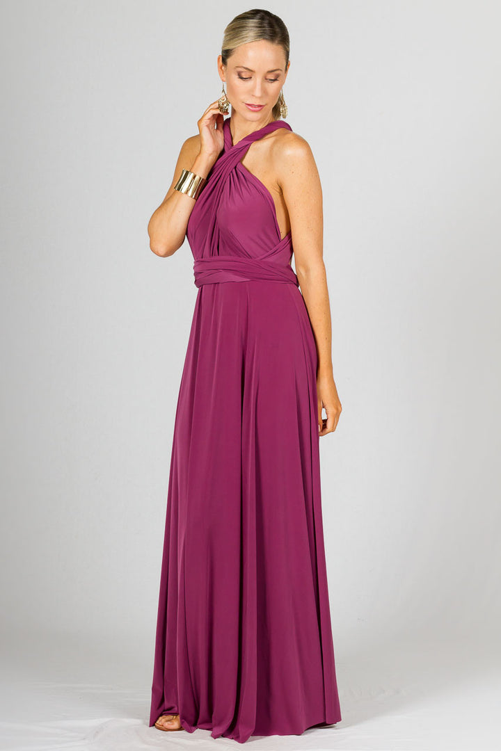 Multi Way Wrap Maxi Dress - Blush