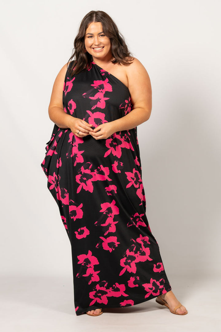 Freya Maxi Dress - Hibiscus