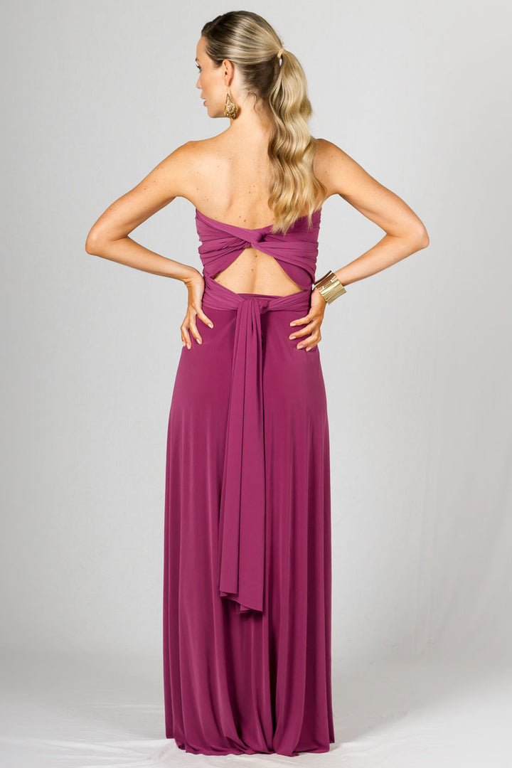 Multi Way Wrap Maxi Dress - Blush