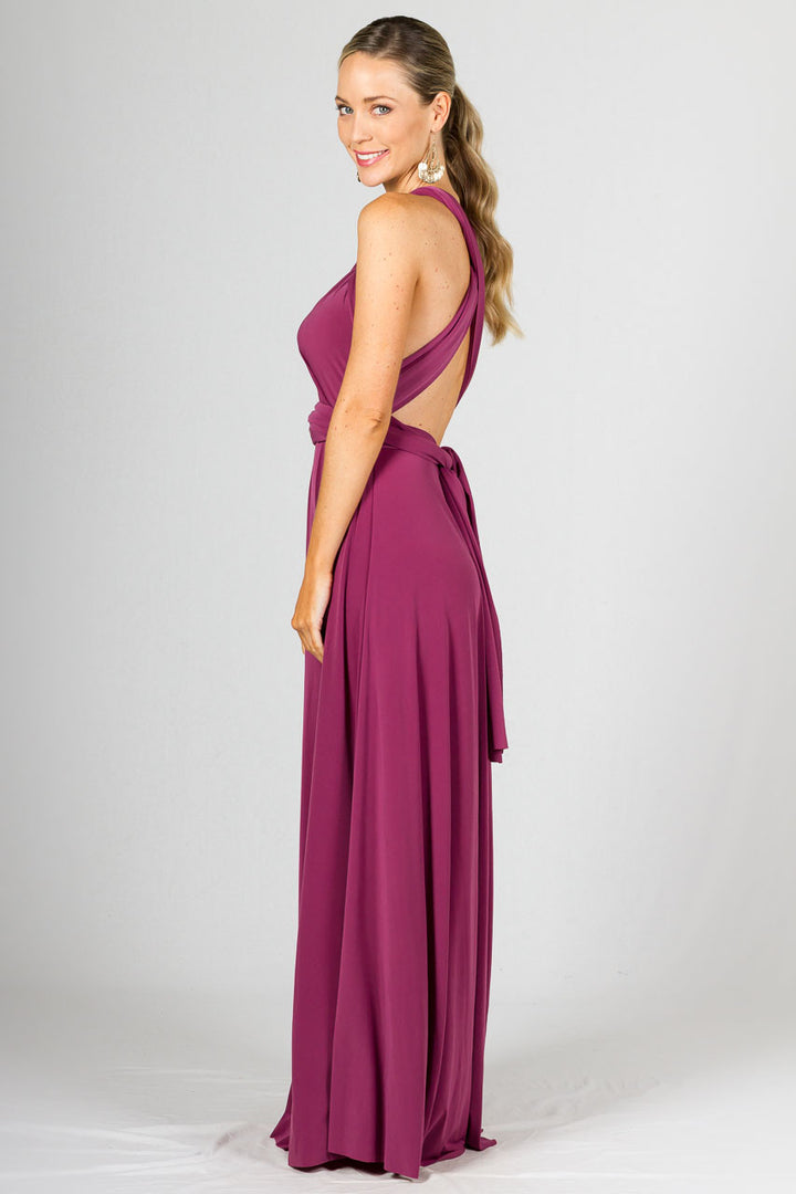 Multi Way Wrap Maxi Dress - Blush