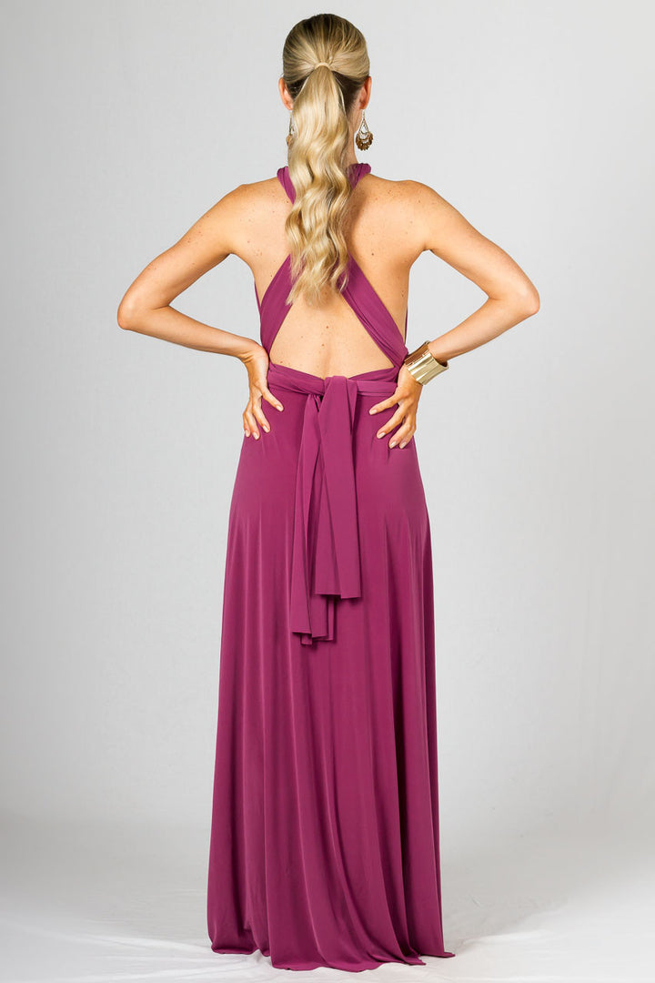 Multi Way Wrap Maxi Dress - Blush